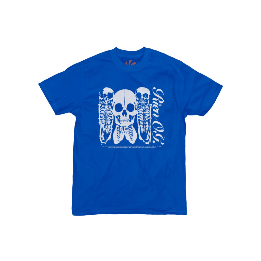 SKELETON TEE (BLUE)
